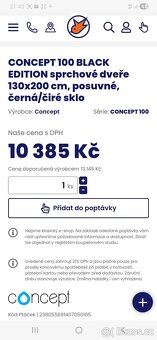 Nová sprchová zástěna 1300/2000 do niky - 3