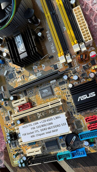 ASUS P5L 1394 + Intel Core 2 Duo E6320 + originální chladič - 3