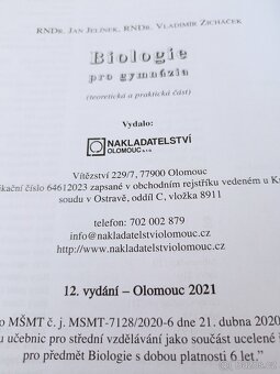 Biologie pro gymnazia 2021 doložka MŠMT - 3