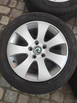Prodám orig alu 16 škoda Octavia 2 Superb 5x112 ET 45 letní - 3
