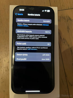 Zánovní Apple iPhone 16 Black 128GB - záruka - 3