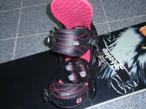 SUPER DÍVČÍ SNOWBOARD NITRO SHADOW 156 CM+VÁZÁNÍ BURTON - 3