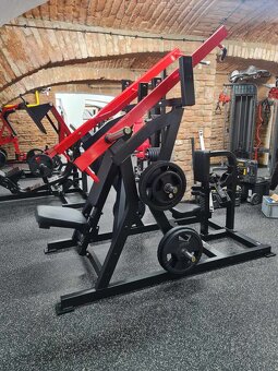 Posilovací stroj na záda/hrudník 2v1 nový fitness - 3