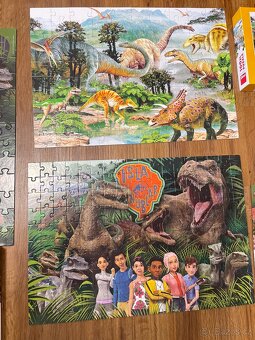 Puzzle dinosauři, jurassic word, křídový kemp - 3