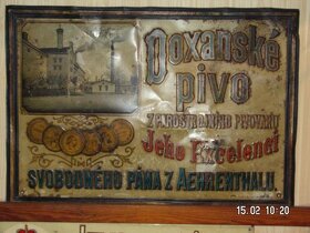 Pivní sklo, půllitry, třetinky, pivovarské cedule. - 3