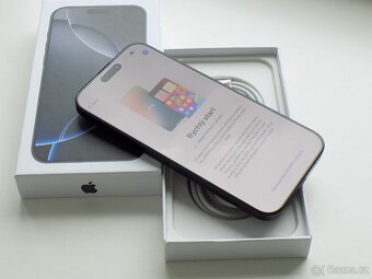 APPLE iPhone 16 Pro MAX 256GB Černý titan - 100% BATERIE - 3