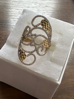 Zlatý dámský prsten - 3