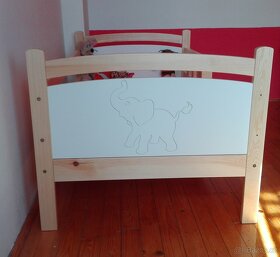 NOVÁ dětská postel s motivem slona 80x160 včetně roštu - 3