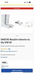 SANITAS Masážní, Lymfatické nohavice na žíly SFM 90 - 3