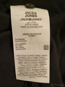 Jack & Jones Black LARGE SLIM Short-Sleeve Polo Shirt - 3