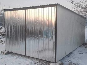 Nová plechová garáž 3x5m, sklad, zahradní domek - 3
