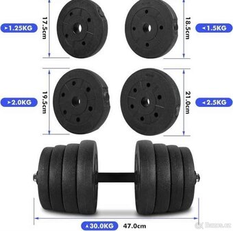 Činky 30kg - 3