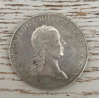 Stříbrná mince LEOPOLD II., TOLAR 1790 A - 3