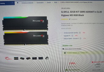 RAM DDR5 G.SKILL Ripjaws32GB KIT 6000MT/s CL30 - RGB - 3