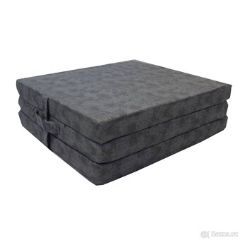 Skládací matrace SPIRALY 60x190 cm - tmavě šedá - 2 kusy - 3