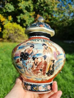 Velmi krásná stará činska porcelánová váza, ručně malovaná - 3