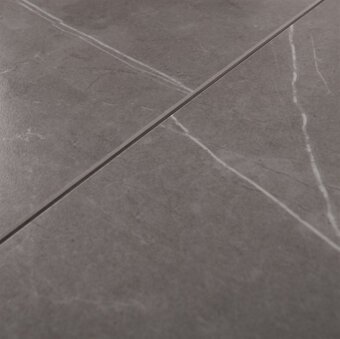 Jídelní stůl rozkládací 120-180x80 cm, keramika šedá, bílá - 3