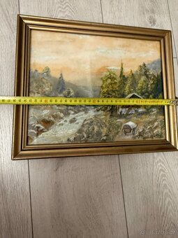 Obraz v dřevěném rámu - 3