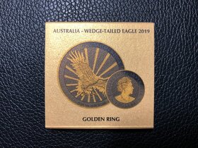 Luxusní provedeni 1 oz Australian Wedge Eagle 2019 Golden - 3