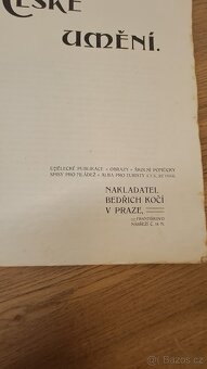 Starožitná publikace ČESKÉ UMĚNÍ - 3