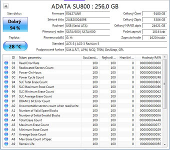 Prodám 256GB SSD disk ADATA ASU800SS-256GT - 3
