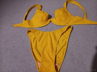 Dámské bikiny plavky 38 B modré, zelené, žluté - 3