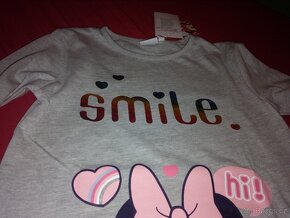 Prodam nove s vysackou triko vl.122 s dl.ruk.s Minnii,Disney - 3