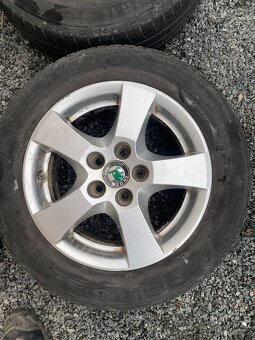 Alu kola 14” 5x100 Škoda a letní pneu 185/60/R14 - 3