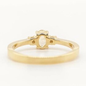 14K prsten s diamanty 0,45ct - certifikát AIG - 3