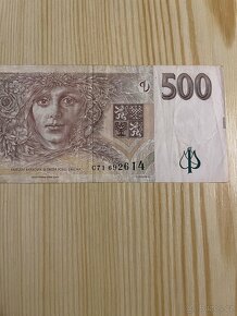 Bankovka 500 Kč, již neplatná, série C71 - 3