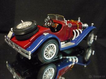 Mercedes Benz SSK vínovomodrý Bburago 1/18 - 3