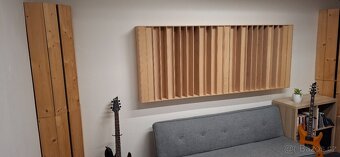 Akustické difuzory 2 ks – 1D QRD, studio/hifi, buk překližka - 3