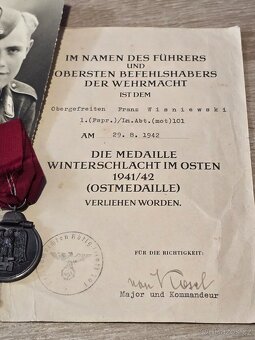 Konvolut luftwaffe - operátor - podpis nositele RK - 3
