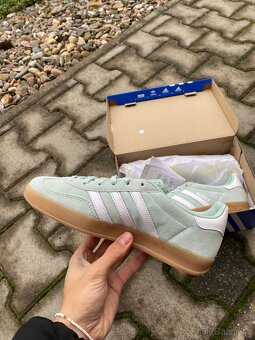 💚 Adidas Gazelle Indoor Ash Green - 3
