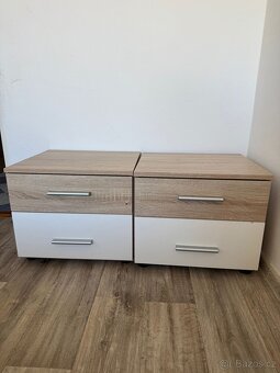 Manželská postel 180x200 cm + 2 stolky - 3