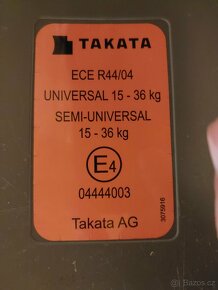 Autosedačka AUDI - TAKATA 15-36 kg - 3