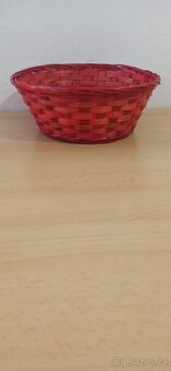 Proutěná ošatka kulatá s copánkem na pečivo. - 3