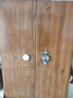 Skříňový Trezor 170x108x60 hmědý dekor - 3