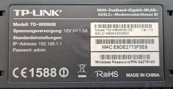 ADSL router TP-LINK TD-W8980B 4xGLAN 2.4GHz 5GHz 2xUSB 2.0 - 3