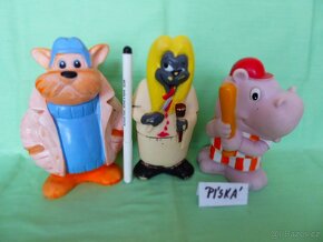 RETRO GUMOVÉ PÍSKACÍ HRAČKY Vl - 7 kusů - 3