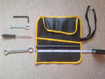 Koženková brašna s nářadím na motorku, stavební stroje apod. - 3