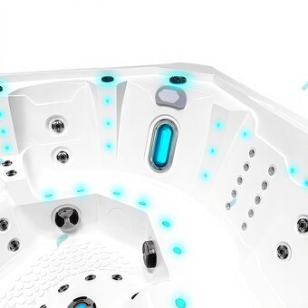 Luxusní vířivka pro 9 osob – TOP výbava, BALBOA, extra izola - 3