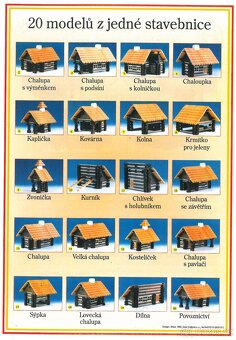 Dřevěná chaloupka 20 modelů - stavebnice - 3