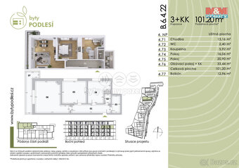 Prodej bytu 3+kk, DV, 91 m², Jablonec n. N., ul. Jezdecká - 3