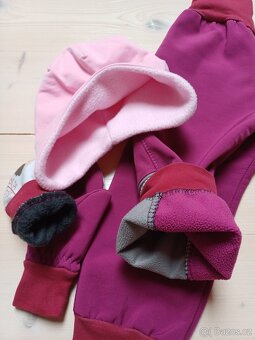 Softshellové kalhoty, rukavice, čepice vel 92 - 3