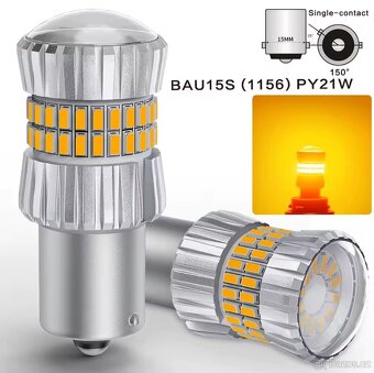 LED žárovky blinkry BAU15S - 3