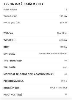 Plynový gril CHAIR-BROIL - 3