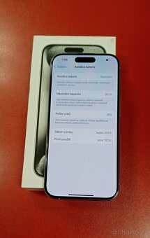 Apple iPhone 15 Pro 128GB White stav A - 3