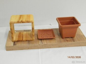 dřevěný kryt, obal,design, květináč - 3