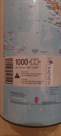 Puzzle Mapa sveta World 1000dilku - 3